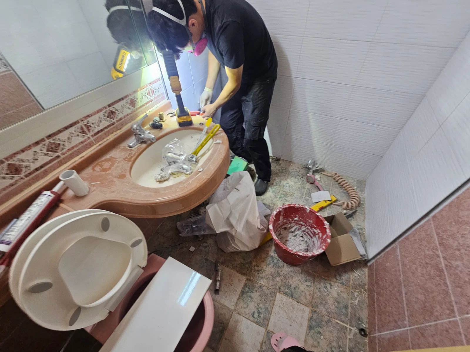 구리시 인창동 싱크대 누수 보수 범위 안내 참고 사진