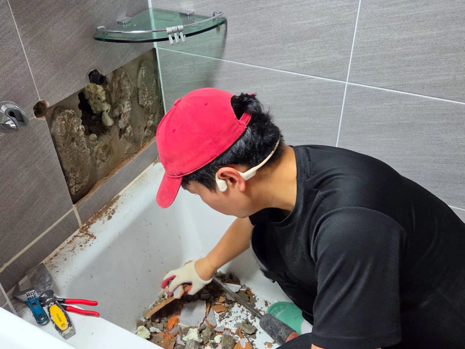 수원시 팔달구 인계동 싱크대 누수 보수 범위 안내 참고 사진