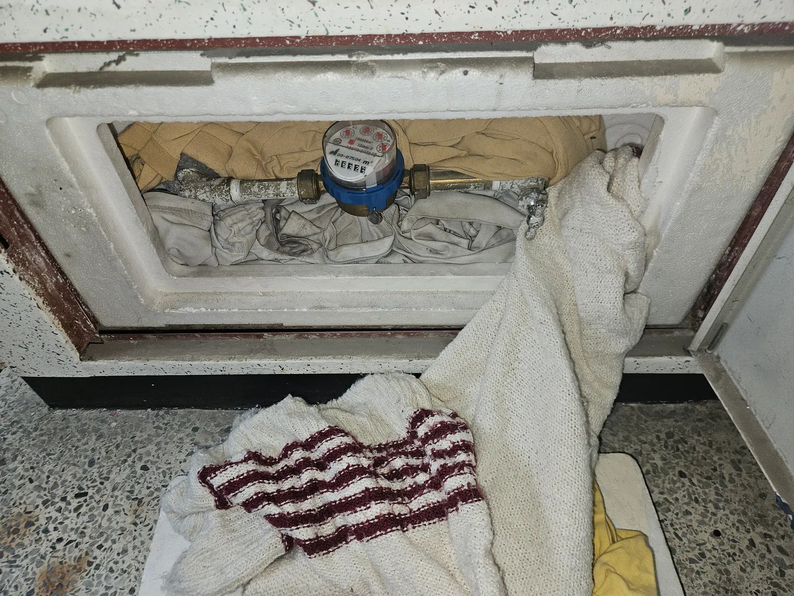 평택시 비전동 온수배관 누수 보수 범위 안내 참고 사진